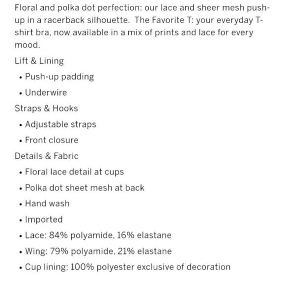 VICTORIA'S SECRET Favorite Push-up Bra Racer back Mesh Floral Lace 32D Purple  F - Picture 3 of 13